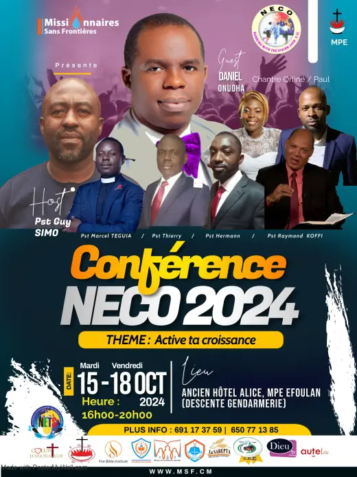 Affiche — Conférence NECO 2024 : Active ta croissance