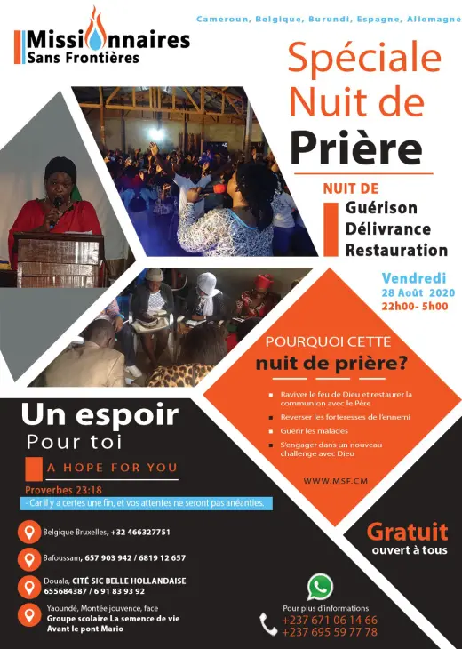 Poster — Special prayer night: A hope for you