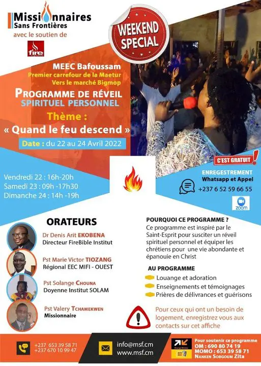 Bango — Programme de réveil spirituel : Quand le feu descend