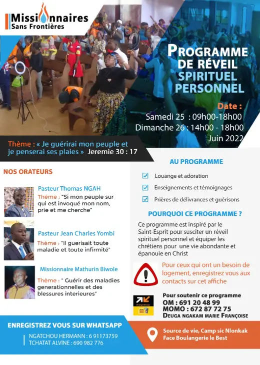 Bango — Programme de réveil spirituel : Je guérirai mon peuple