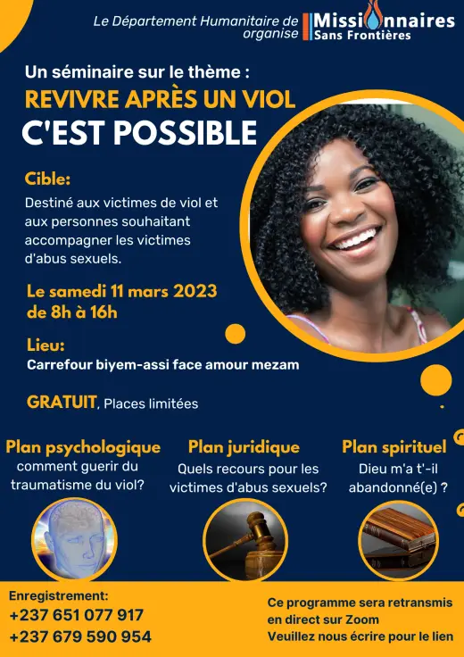Affiche — Revivre après un viol, c'est possible
