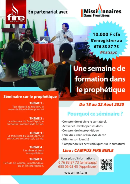 Cartel — Une semaine de formation dans le prophétique