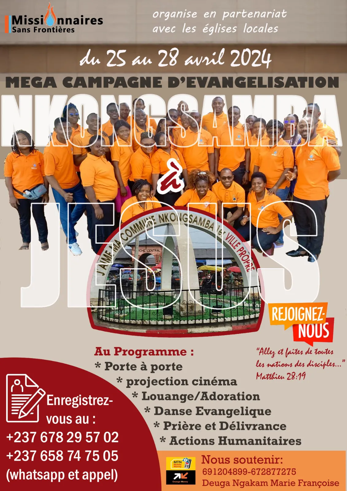Nkongsamba à Jésus : retour sur la campagne d'évangélisation 2024
